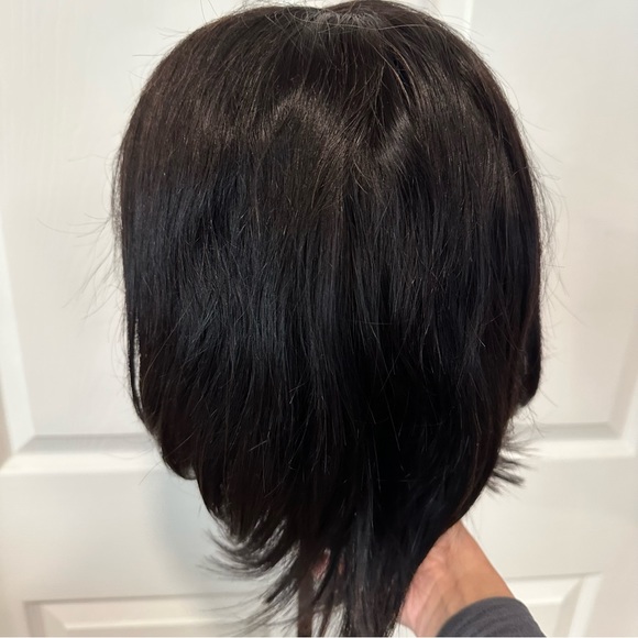 12” Natural Black Bob Wig 100% Human Hair 13x4 HD Lace Front 150% Density It#RH - Picture 5 of 16